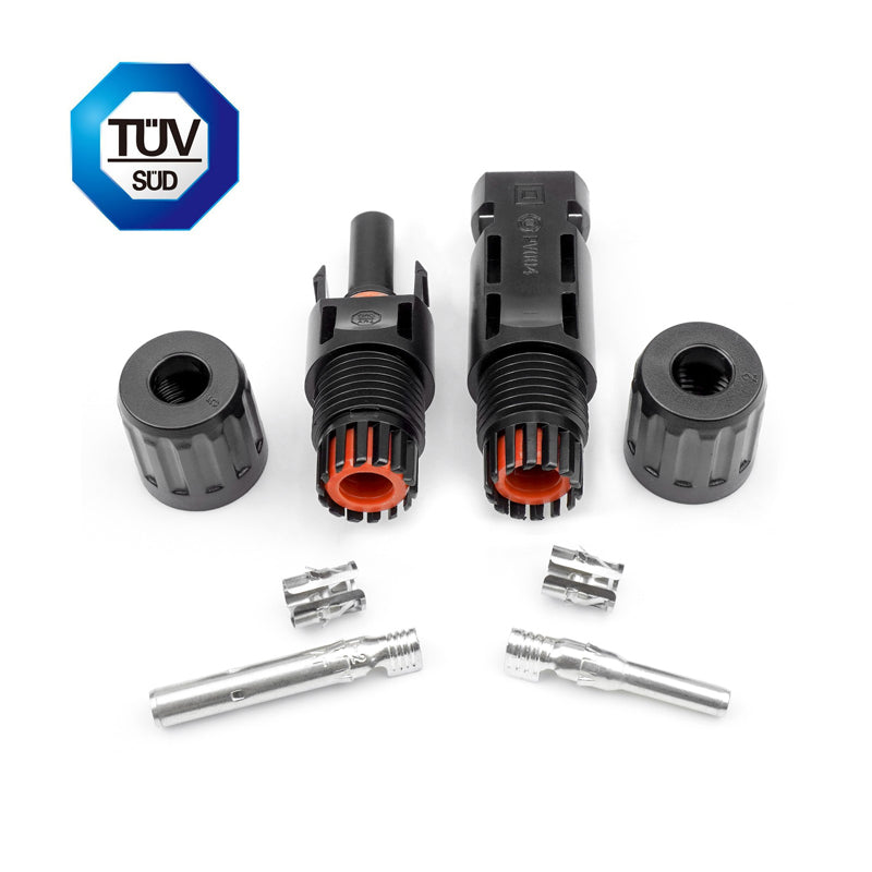100 Pairs PV connectors 1000V Male and Female TUV IP67 PV004