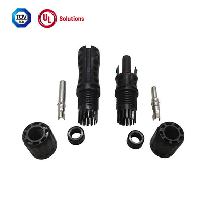 100 Pairs 1500V 30A Male+Female Solar Cable connectors for 10AWG-12AWG  2.5mm²-6mm² TUV UL IP68