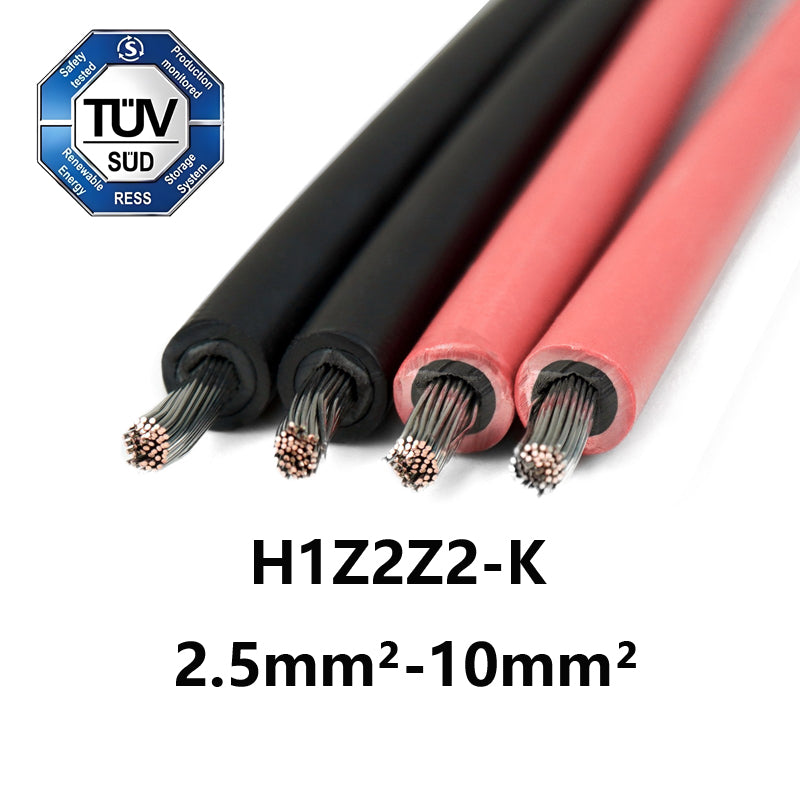 1000 meters H1Z2Z2-K TUV solar DC cable single core 1500V