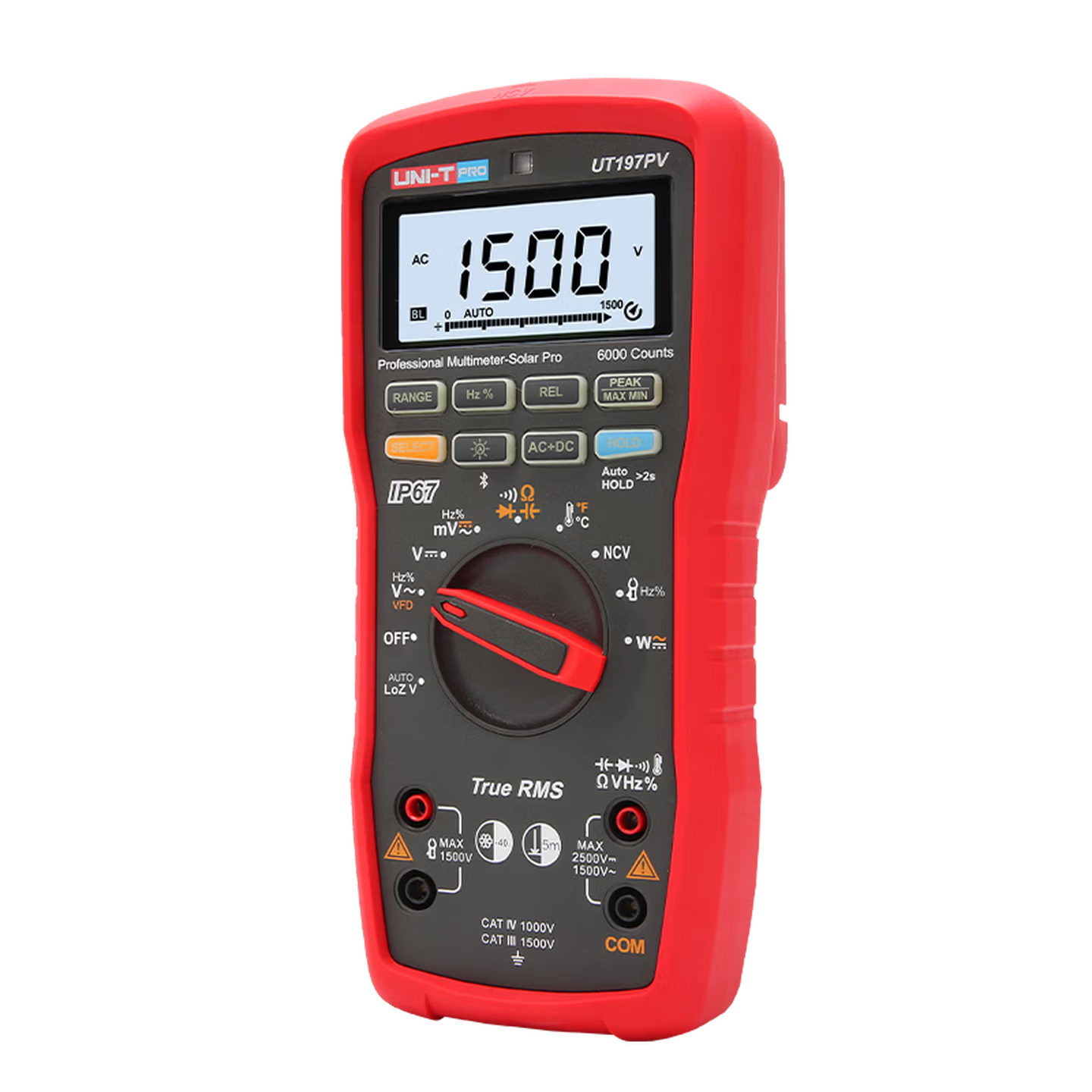 5 pcs Industrial Digital Multimeter, High Precision Universal Meter, Maintenance Electrician, Household Multi-meter, UT197PV (IP67 Protection Level)