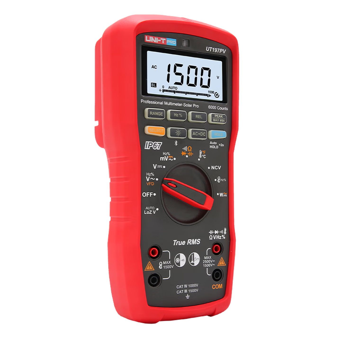 5 pcs Industrial Digital Multimeter, High Precision Universal Meter, Maintenance Electrician, Household Multi-meter, UT197PV (IP67 Protection Level)