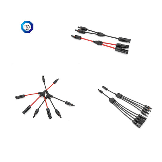 20 Pairs Y Branch Solar cable connectors 1000V 1500V male and female 2T1 3T1 4T1