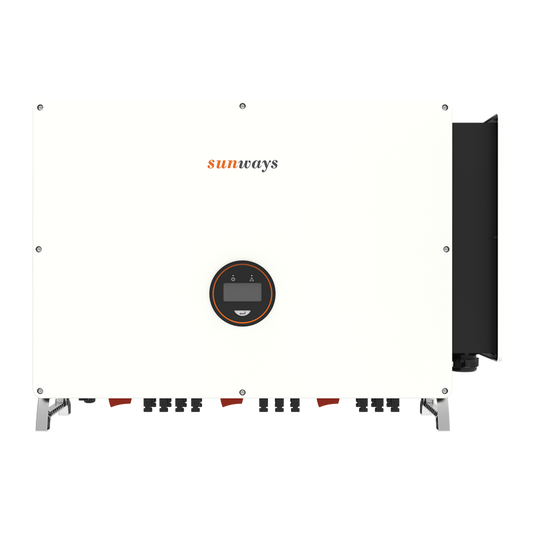 محولات Sunways العاكسة المتصلة بالشبكة (String inverters) والمحولات المركزية (central inverters) / محول أحادي الطور / محول ثلاثي الأطوار / محول هجين