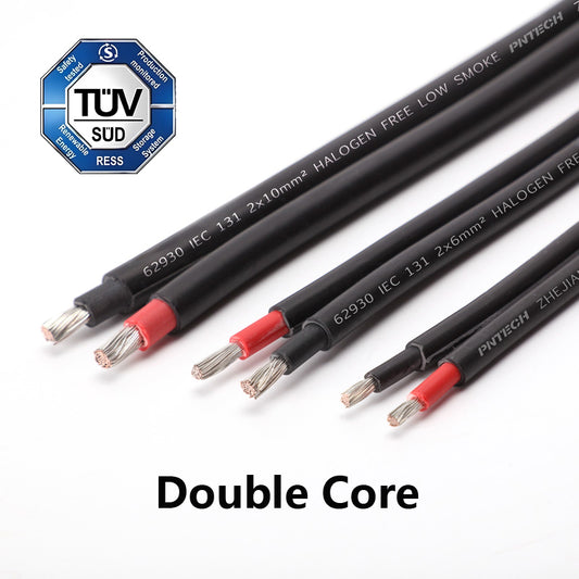 500 Meters TUV 62930 IEC 131 Double Core Solar DC cable 1500V